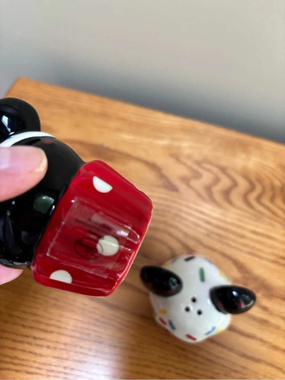 Mickey and Minnie Mouse Cupcake Salt & Pepper Shakers
